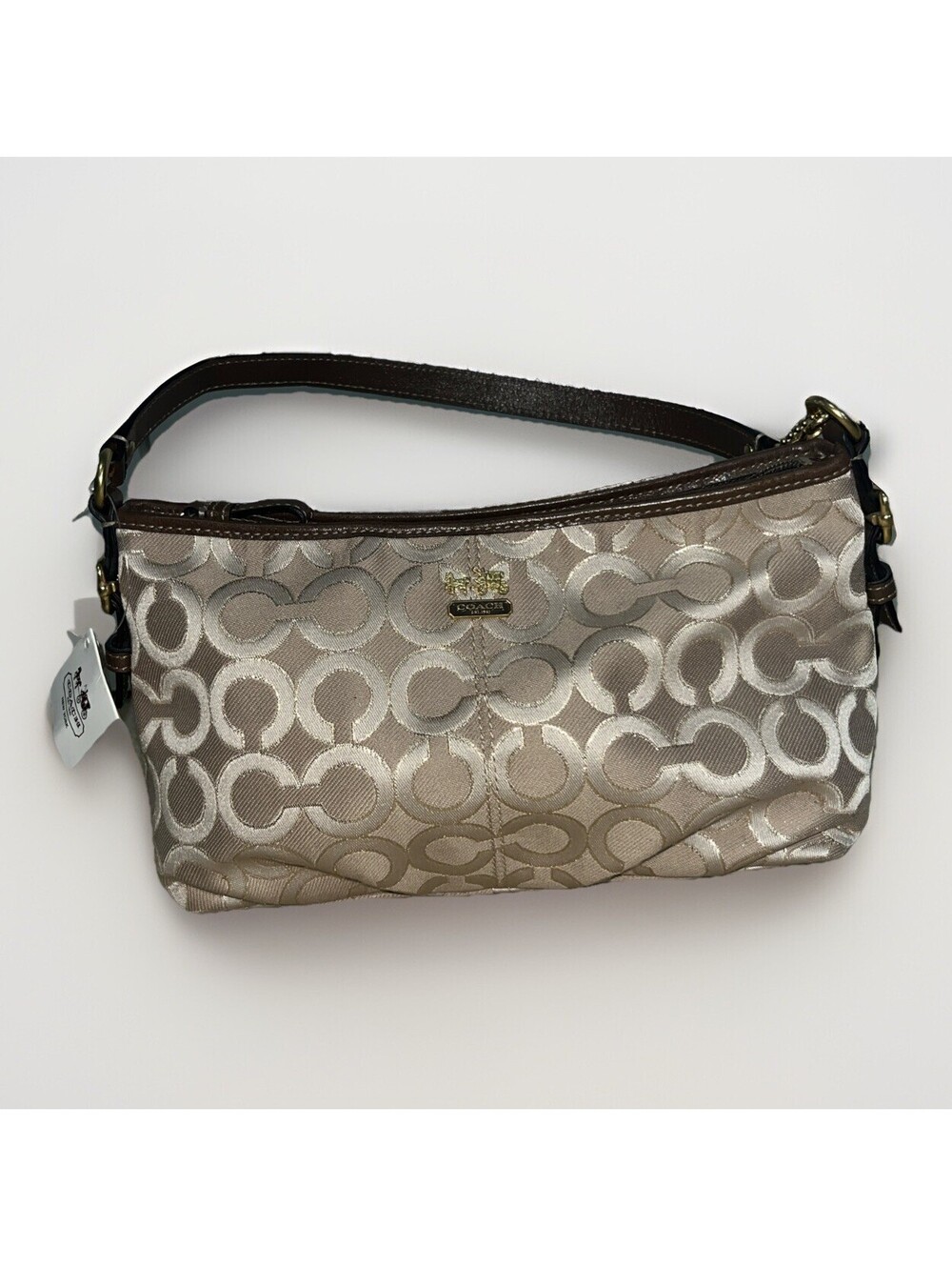 Vintage Coach Maddie OP Art Demi “Baguette” Shoulder Bag Rare Discontinued